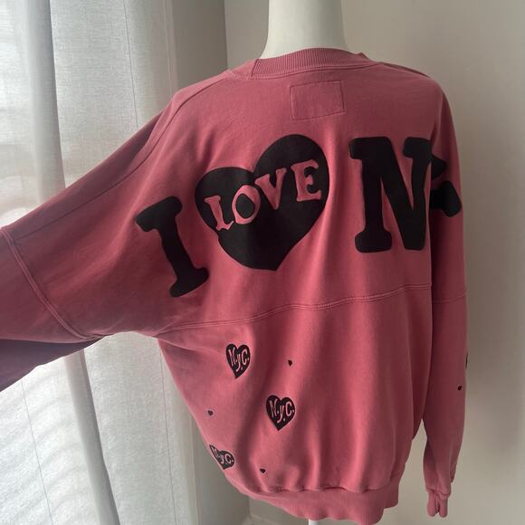 Spirit Jersey-The NY Lover Embroidered Spirit Jersey Sweatshirt - Picture 2 of 7
